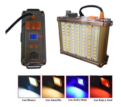 Imagen 3 de 10 de Foco Led Caza 1200w Largo Alcance Linterna Minera Camping