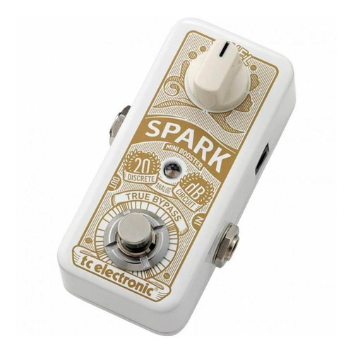 Tc Electronic Pedal Spark Mini Booster P/ Guitarra Mfull Cor Branco
