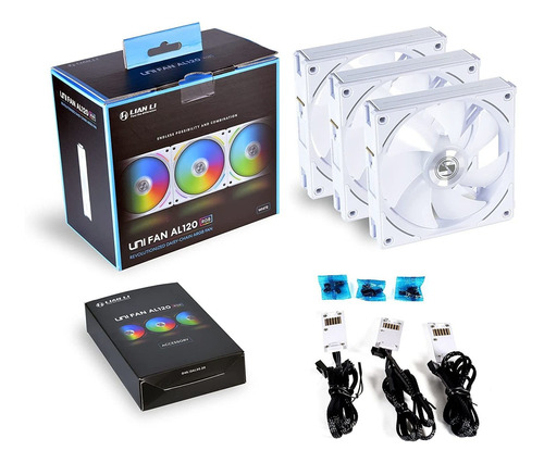 Ventilador Lian Li Uni Al120 Rgb Blanco Pack 3 [uf-al120-3w]