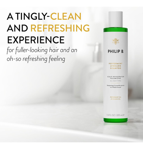 Philip B. Shampoo De Abacate Com Hortelã-pimenta 7,4 Onças +
