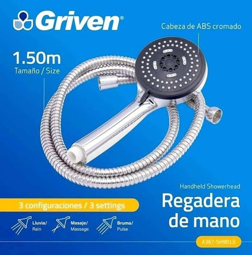  Ducha De Baño Teléfono De Mano Manguera De 1,50mts  Griven