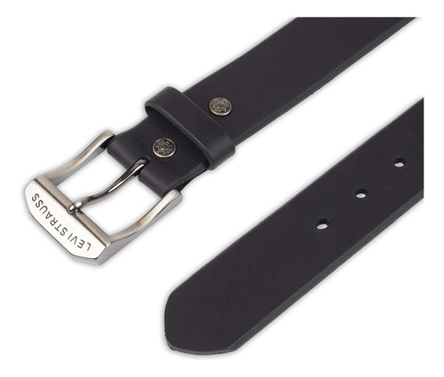 Levis Cinturón 100% Cuero Para Hombre Con Hebilla, Negro, 44