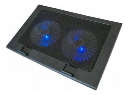 Cooling Pad A8 De 2 Ventiladores Color Azul Led Azul