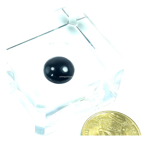 Ombliguera Obsidiana Natural Reiki, Chakras Varanasi - 1 Cm
