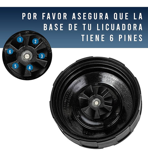 Aspa Cuchilla Licuadora Ninja 6 Aletas Original 703kku100