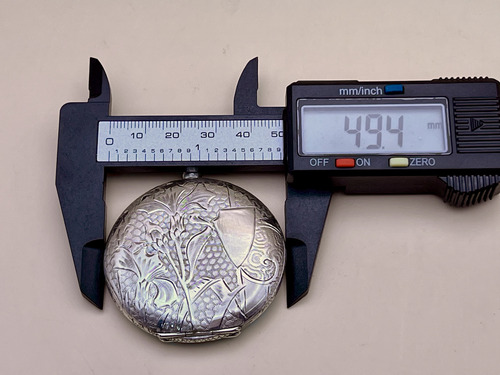 Antiguo Reloj De Bolsillo Titan 3 Tapas Plata Sellada #0155 (Usado)