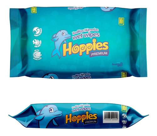 Toallitas Húmedas Para Bebe Hoppies 1 Paquete