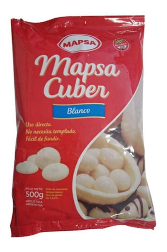 Chocolate Blanco Mapsacuber Sin Tacc 500gr