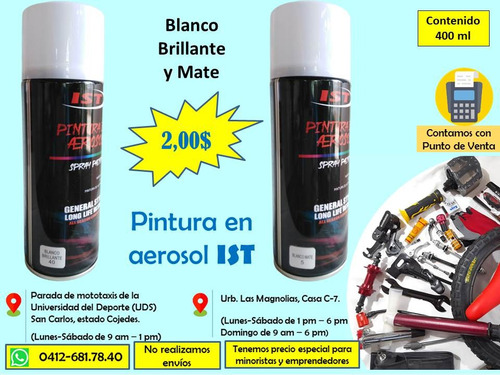 Pintura En Aerosol O Spary De 400 Ml  Marca Ist