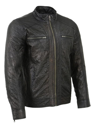 Milwaukee Leather Sfm1861 Chaqueta De Cuero Bicolor Para Hom