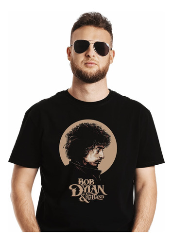 Polera Bob Dylan And His Band Rock Impresión Directa