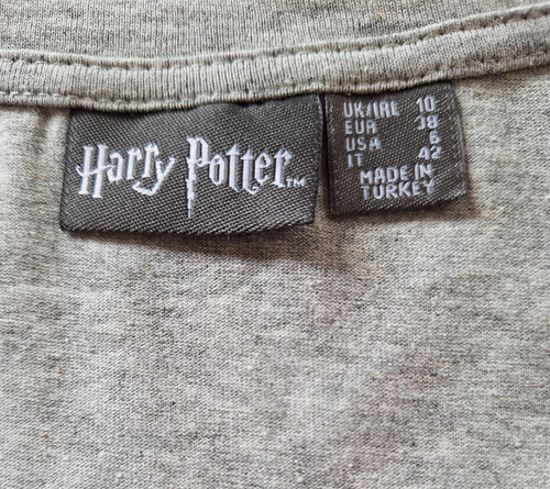Playera Gris Sin Mangas, Harry Potter Talla-s (6) Py135 (Usado)