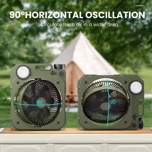 Dq1 Ventilador De Camping H020000mah Recargable De