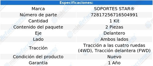 Jgo De Gomas Barra Estab Del Escape L4 2.3l 05 Al 08 S Star