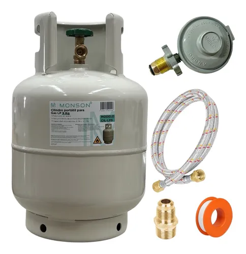 comprar Tanque De Gas Lp Vacio Cilindro+regulador De Gas+manguera 2m