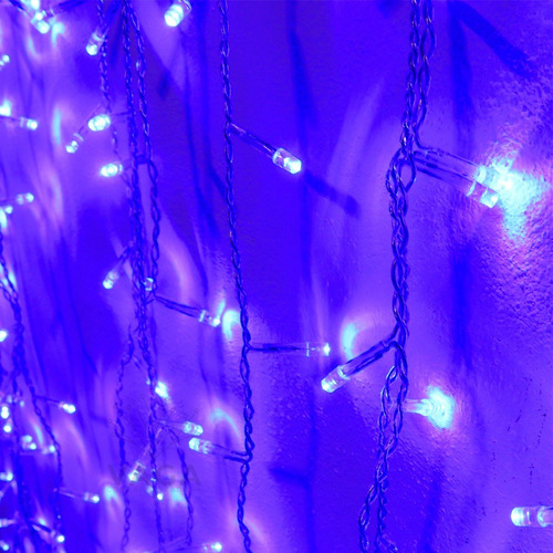Tipo de série: luzes LED em cascata, 200 luzes para luzes azuis de cor Ext/Int