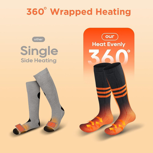 Calcetines Calefactables Marca Marca Modelo Modelo Eléctrico Negro Oscuro