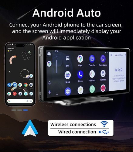 Estéreo Inalámbrico Para Coche Para Apple Carplay Android