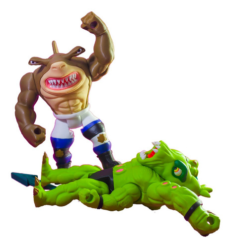 Figura De Acción Jab Street Sharks 15 Cm Coleccionable