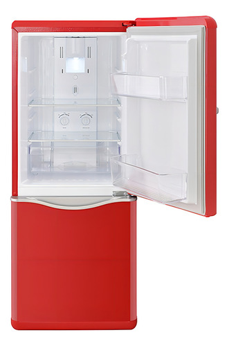 Refrigerador con freezer Daewoo The Classic RF-173 color rojo con capacidad de 143L 127V