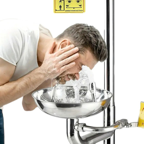 Fuente Lavaojos Y Ducha Emergencia Equipo Combinado