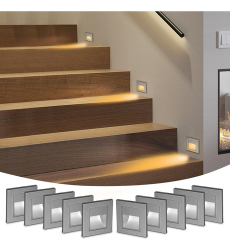 Lampara Escalera Pared 2w 3000k 10 Pzs Lampara De Pared