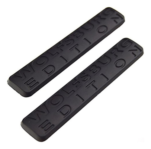 2x Wolfsburg Edition Emblem Badge Plate Trim Decal Vw G...