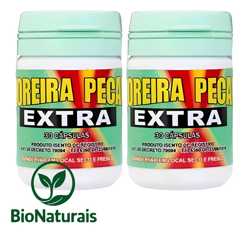 Kit 4 Frascos Moreira Pecan Extra 30 Cápsulas Nutricional Sem Sabor