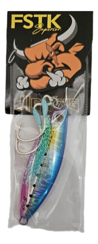 Señuelo Chispa Jigging 3d 80g/8cms Blue Glow