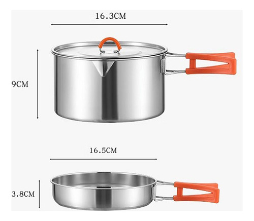 Utensilios De Cocina Para Acampar Con Bolsa De Transporte De