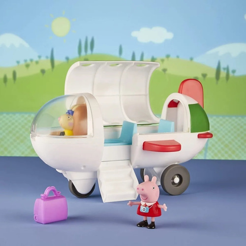 Peppa Pig Vehiculo Avion De Peppa Adventures El Pehuen Color Blanco