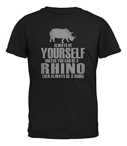 Mundial De Los Animales Siempre Sea Usted Mismo Rhino Negro 
