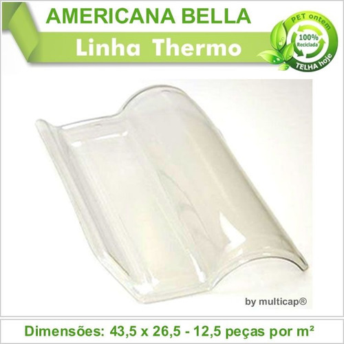 Telha Pet Americana Bella 372 Kit 18 Telha(s)