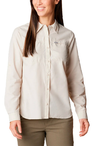 Camisa M/l Feminina Silver Ridge 3.0 Bege M - Columbia