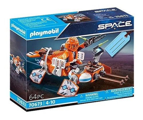 Playmobil Set Espacio Nave Estación Dron Astronauta 70673