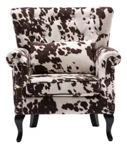 Comprar Sillón Decorativo Moderno Capitoné Terciopelo Estampado Piel
