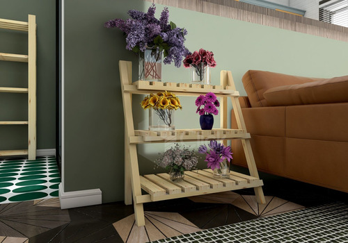 Decoração De Quintal Modelo Floreira Cor Natural Promoção