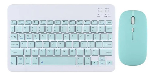 Kit Mini Teclado Mouse Bluetooth Usb Incluye Pad Y Soporte