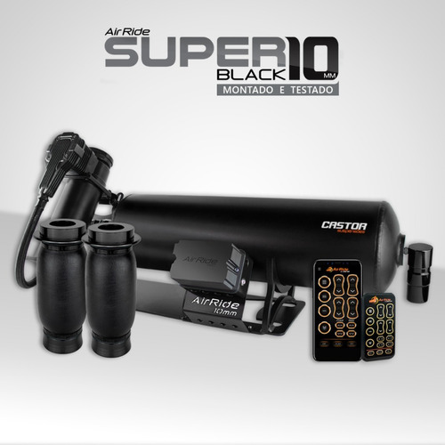 Suspensión Aire Super Black 10mm Neumatica Castor