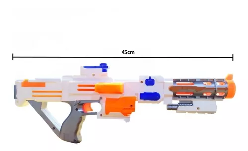 Pistola Nerf Arminha com Mira e 3 Dardos Tiro ao Alvo