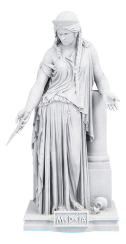 Estátua Medeia Mitologia Grega Estatueta Cor Cor Mármore