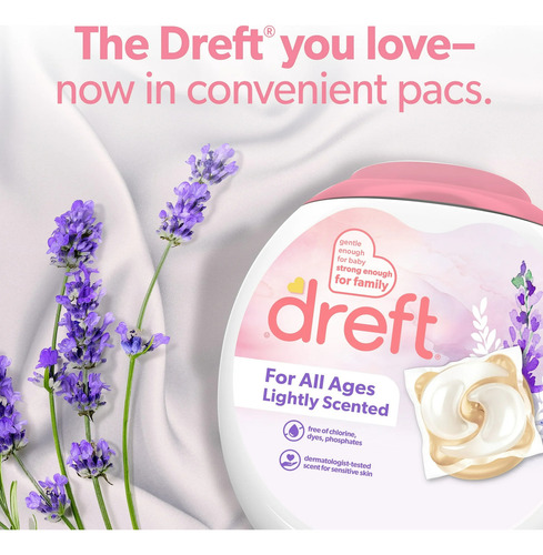 Dreft Lightly Scented He Compatible Laundry Detergent 36 Oz