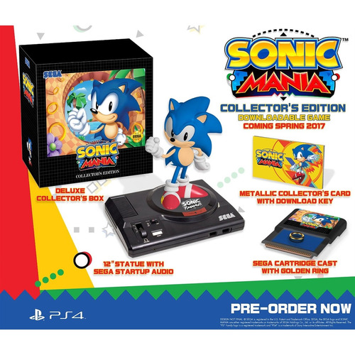 Sonic Mania Collectors Edition Ps4 Novo Lacrado
