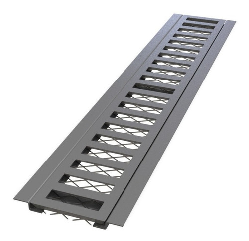 Kit 2 Ralo Linear 10x100 Cm Grelha Aluminio (modular 50cm)