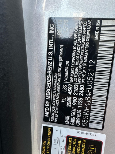 Mercedes Benz C300 2015