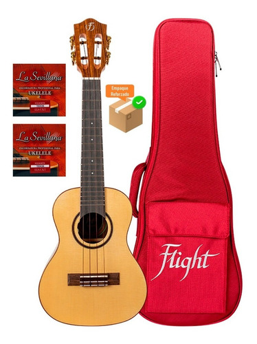 Flight Sophia Te Ukulele Tenor Electroacústico Funda Cuerdas