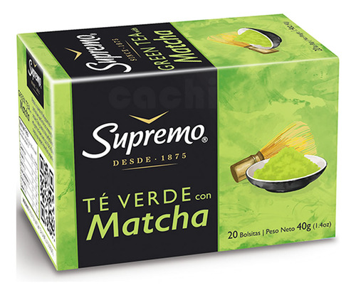 Te Supremo Verde Con Matcha X 20 Saquitos