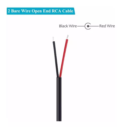 Cable de altavoz RCA adaptador de enchufe hembra, conector a Cable desnudo,  Cable de Audio de extremo abierto para amplificador, receptor de Audio y  Video, altavoces - AliExpress