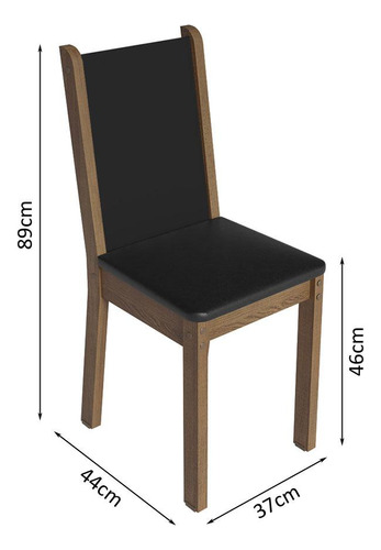 Juego De Comedor Con Mesa Y 4 Sillas Madesa Briana Mn