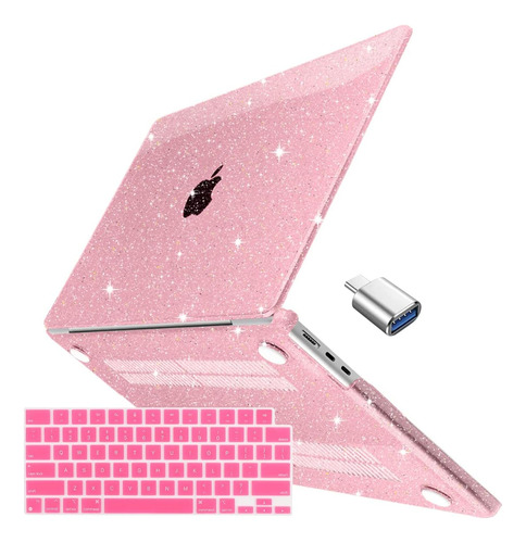 Funda Batianda Para Macbook Air 13 M2 + C/teclado Glitter P